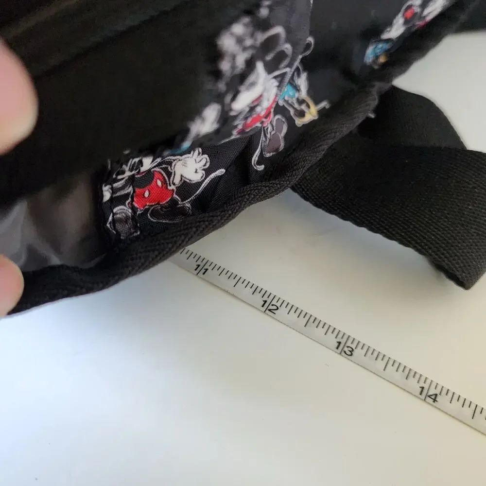 LeSportSac X Disney Baby Mickey Loves Minnie Black Diaper Bag Cargo Hearts